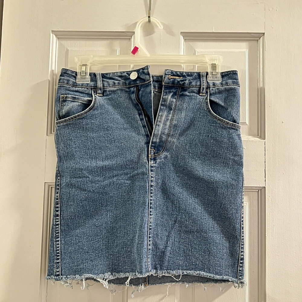 &Denim Blue Denim Jean Skirt, Size 4